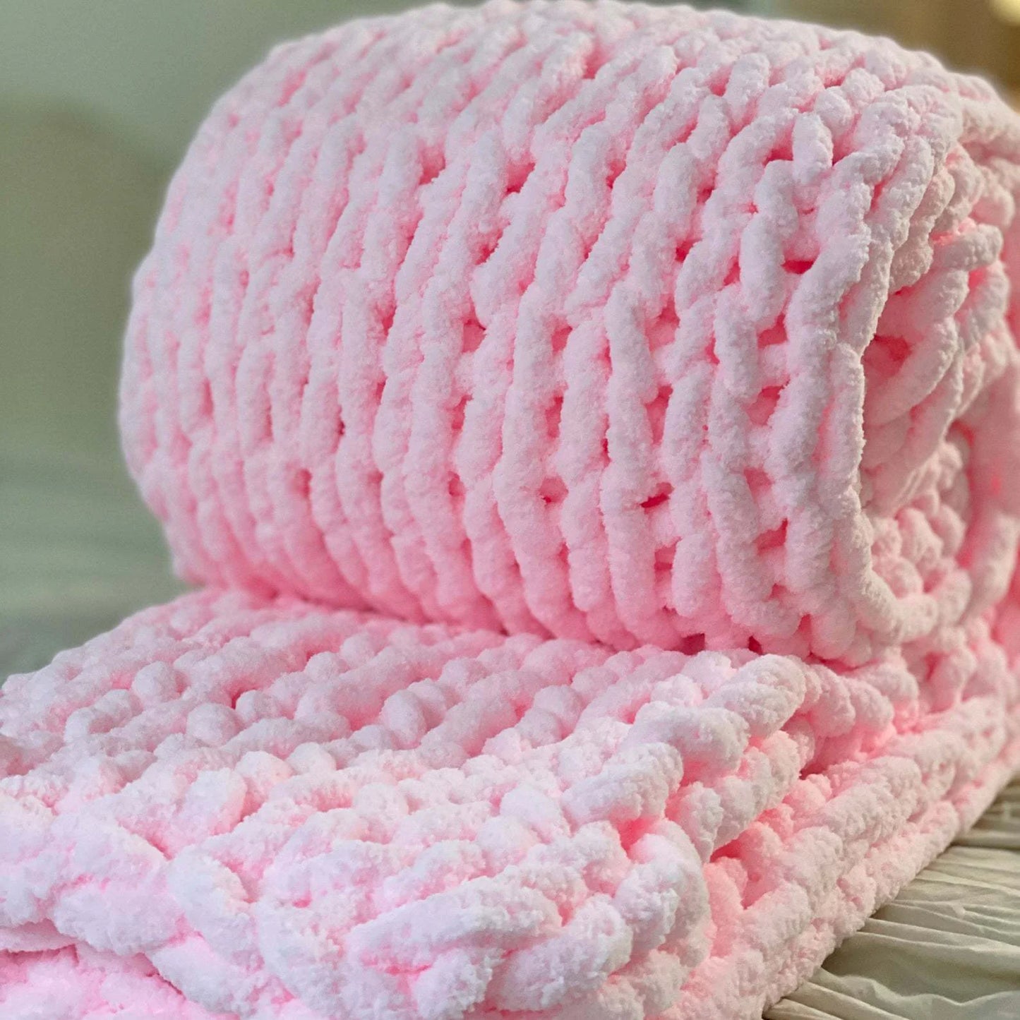 Weighted Knitted Wool Blanket - Comfort Gift Box