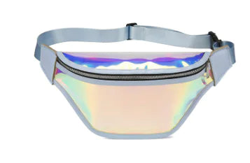 Irregular Laser Reflective Crossbody Chest Bag