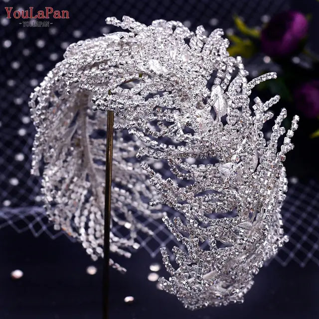 Luxury Rhinestone Hair Band for Wedding Bride