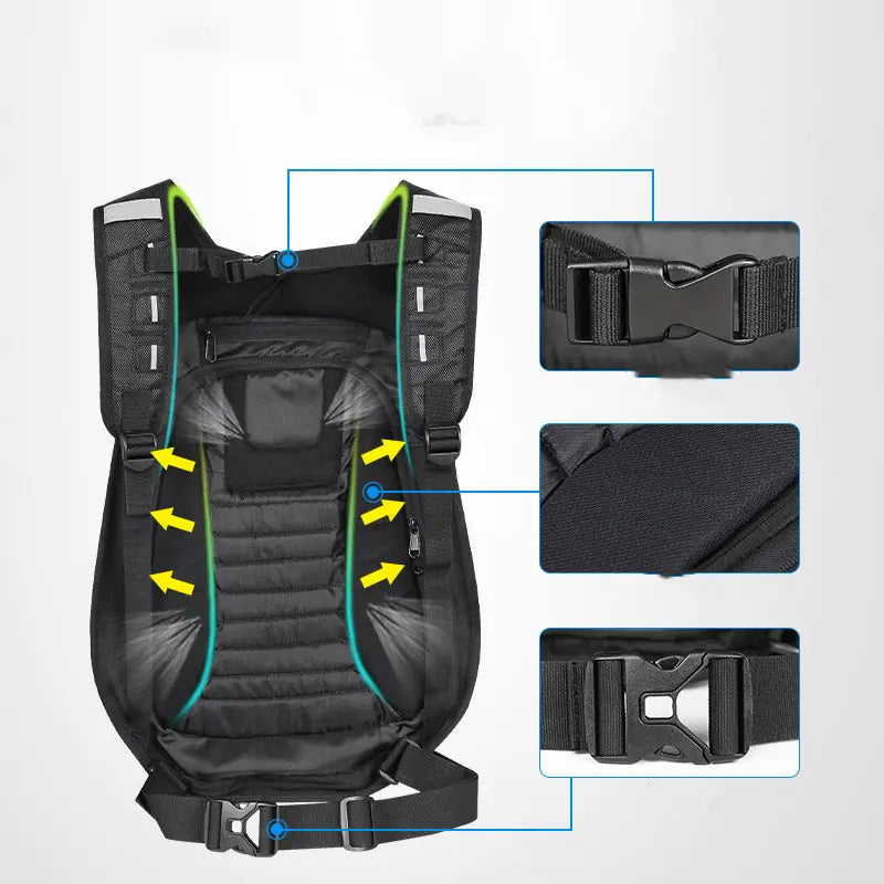 Reflective Motorcycle Backpack