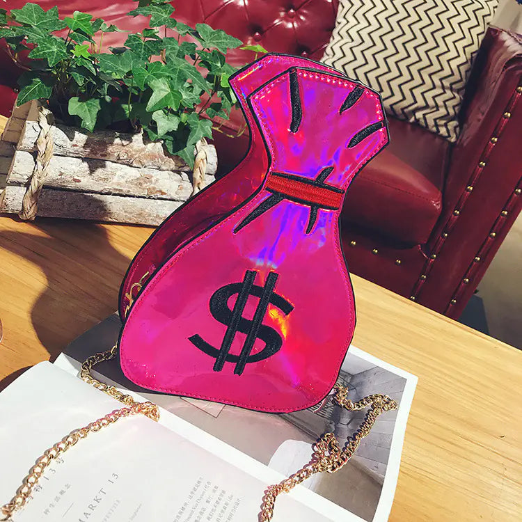 Fashionable Reflective Laser Embroidered Shoulder Bag
