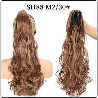 Fluffy Natural Lifelike Claw Clip Ponytail