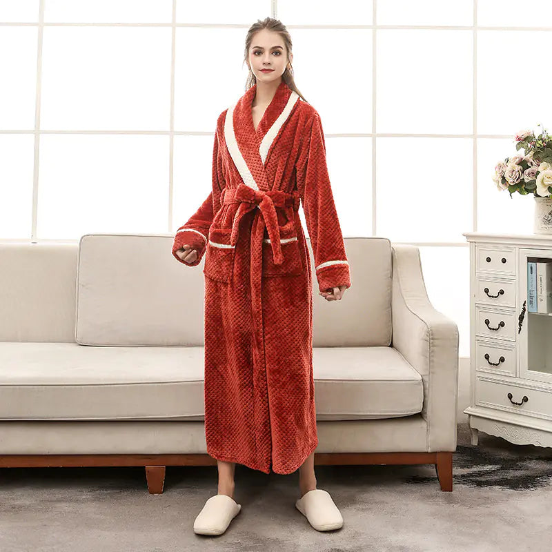 Couple Pajamas and Bathrobe Set for Women