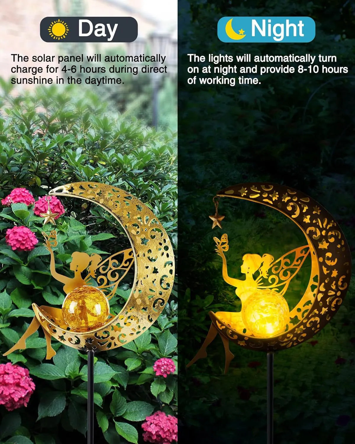 Solar Moon Fairy Garden Lamp - Comfort Gift Box