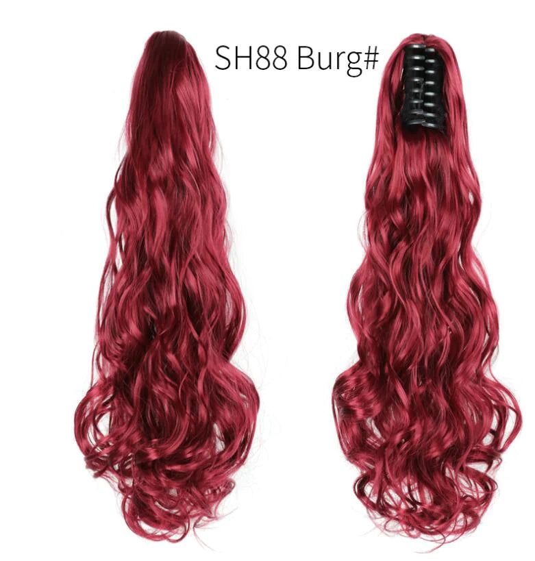 Fluffy Natural Lifelike Claw Clip Ponytail