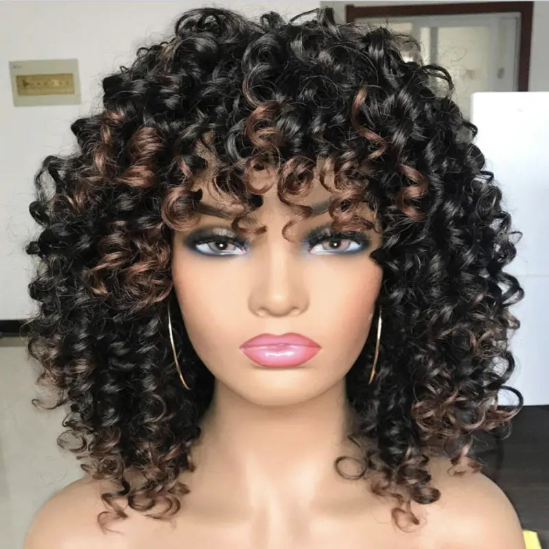 Women's Fluffy High-Temperature Silk wig