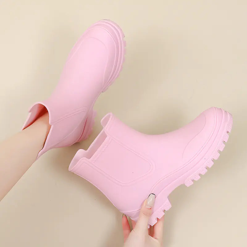 Women's Waterproof Non-slip Rubber Rain Boots - Comfort Gift Box