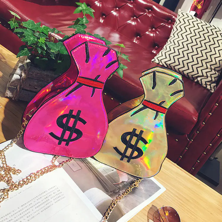 Fashionable Reflective Laser Embroidered Shoulder Bag