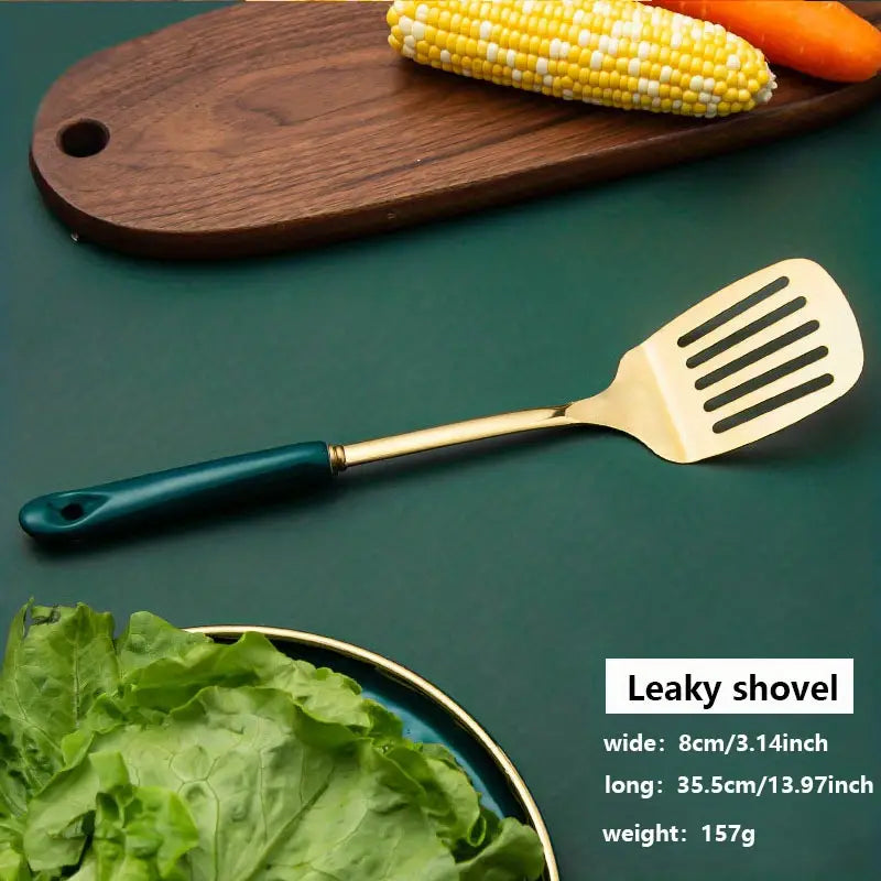 Luxury Lightweight Kitchen Utensil Set with Ceramic Handle