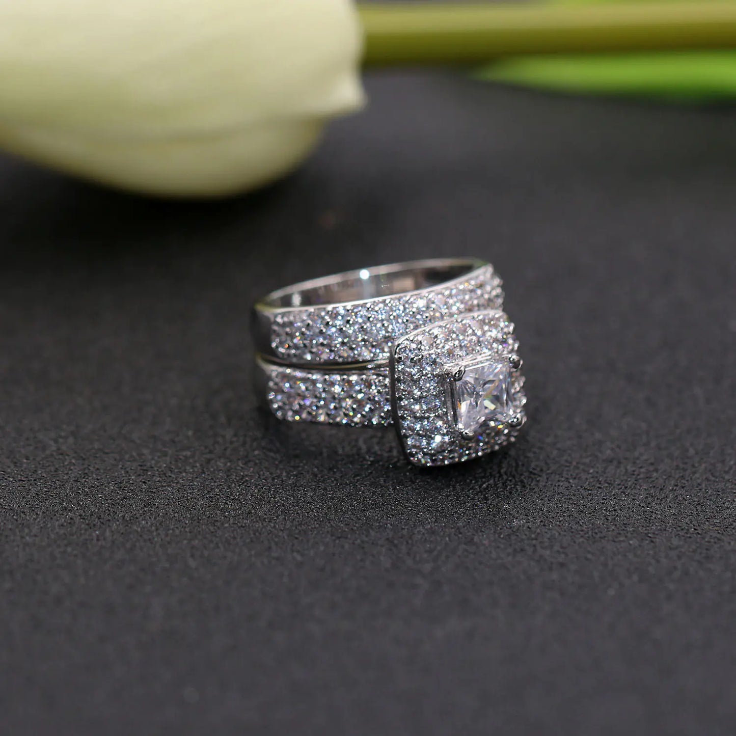Engagement and Wedding Ring Set