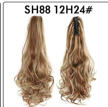 Fluffy Natural Lifelike Claw Clip Ponytail