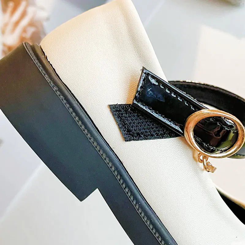 Girls' British Style Patent Leather Dress Shoes