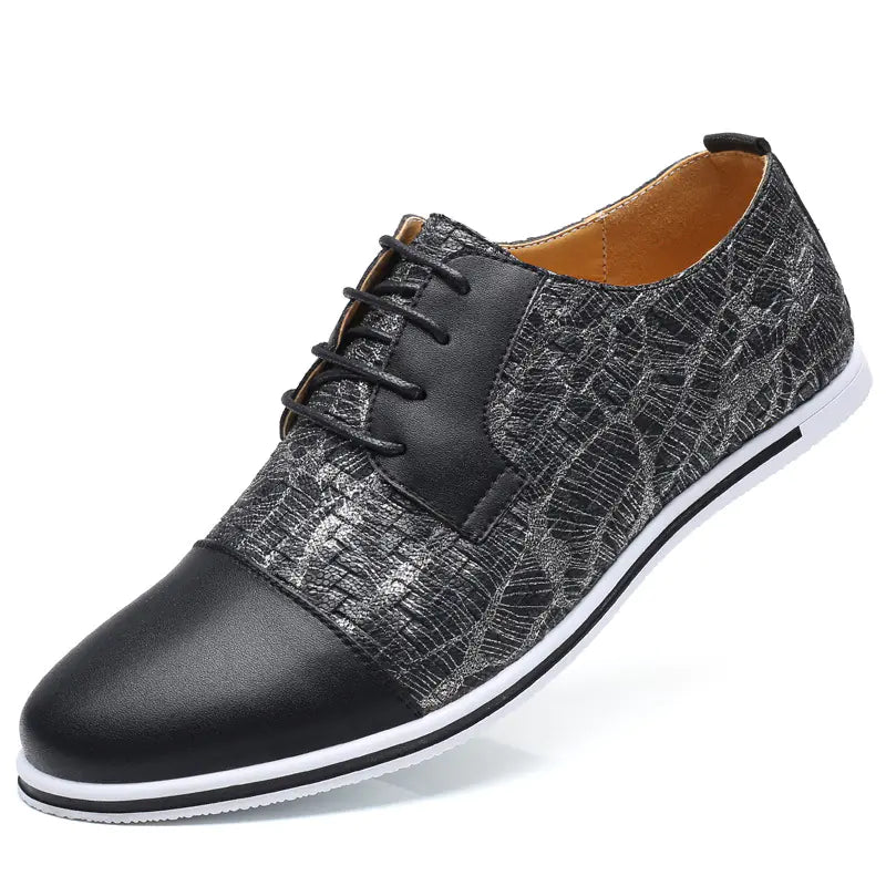 Men's Low-Top Leather Sneakers and Dress Shoes