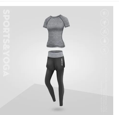 Breathable Two-Piece Yoga and Fitness Clothing Set