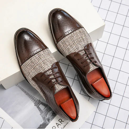 Men's Low-Top Leather Sneakers and Dress Shoes