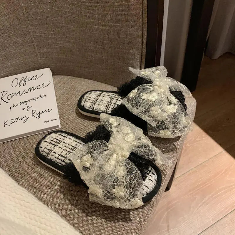 Fashionable Furry Slippers for Women Indoors