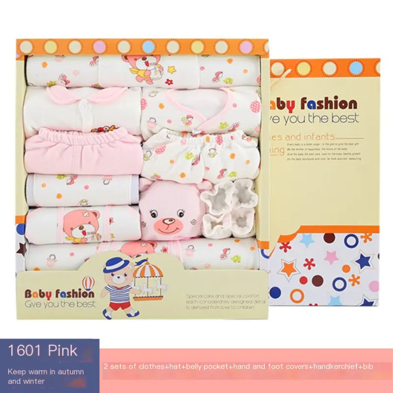 17-Piece Newborn Clothing Set with Gift Box