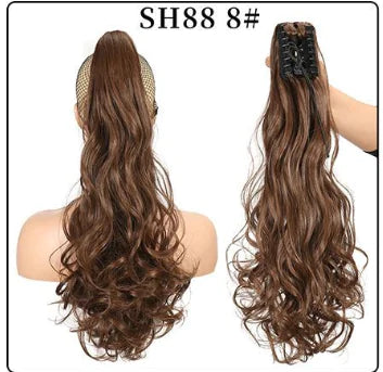 Fluffy Natural Lifelike Claw Clip Ponytail