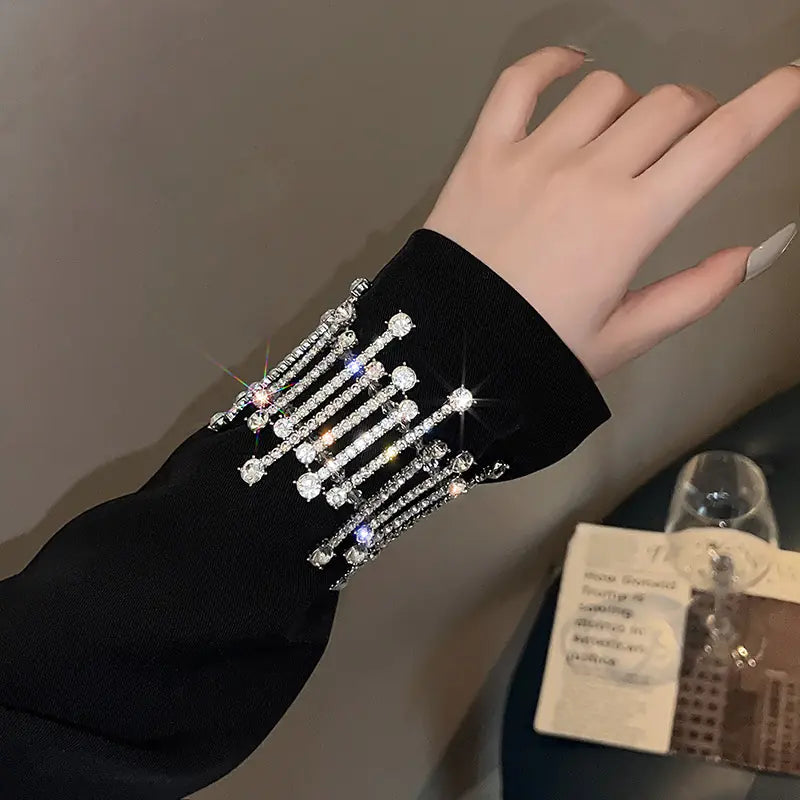 Luxury Rhinestone Statement Bracelet for Women
