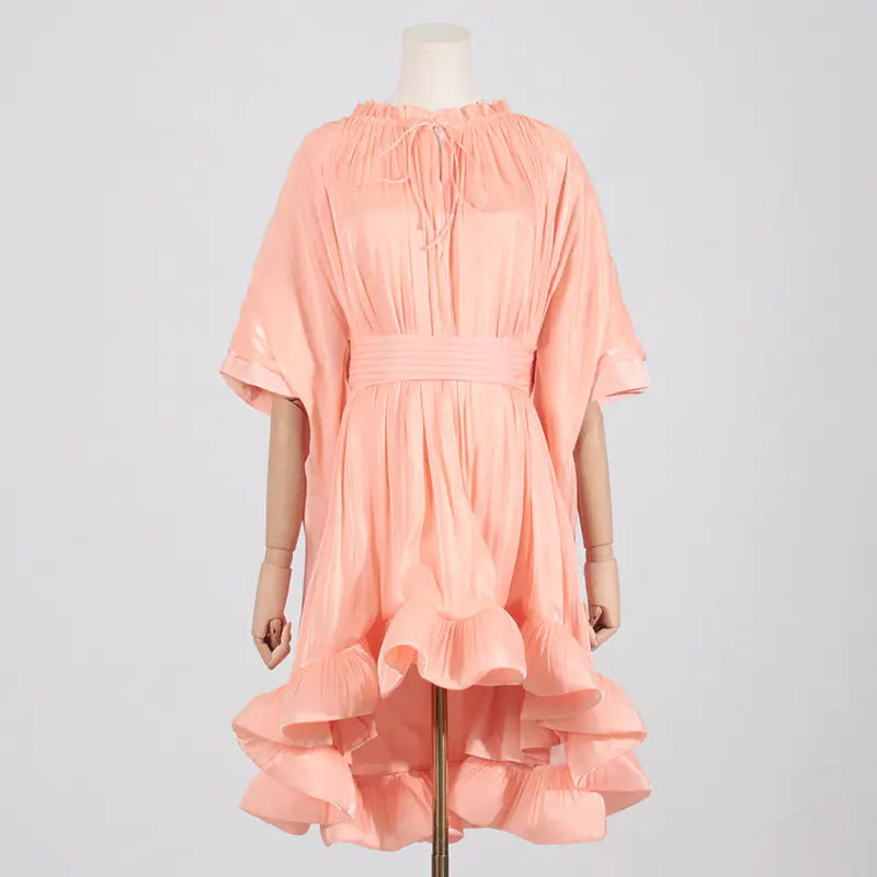 Stylish Sleeveless Ruffled Hem Dress from Australia