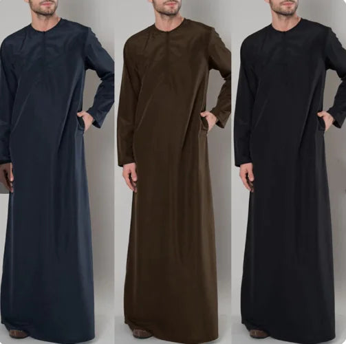 Men's Islamic Long Sleeve Kurta Robe - Comfort Gift Box