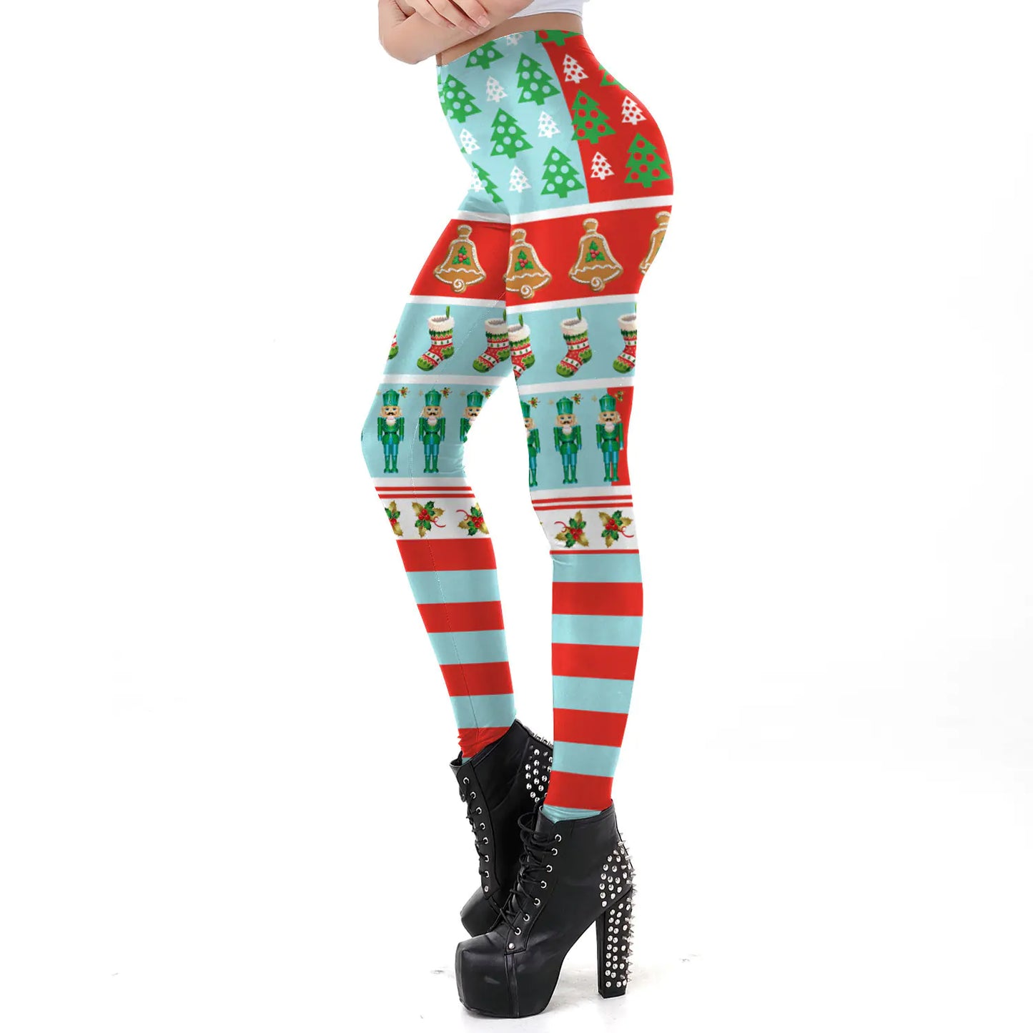 Christmas Gift Digital Print High Elastic Leggings