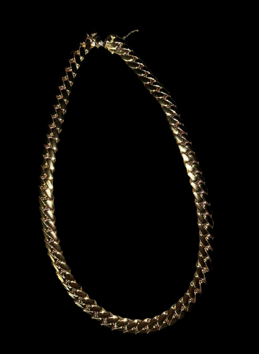 24K Cuban link chain