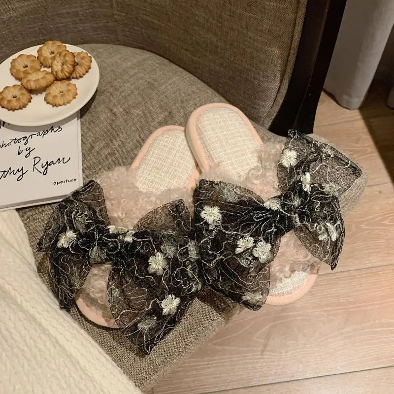 Fashionable Furry Slippers for Women Indoors