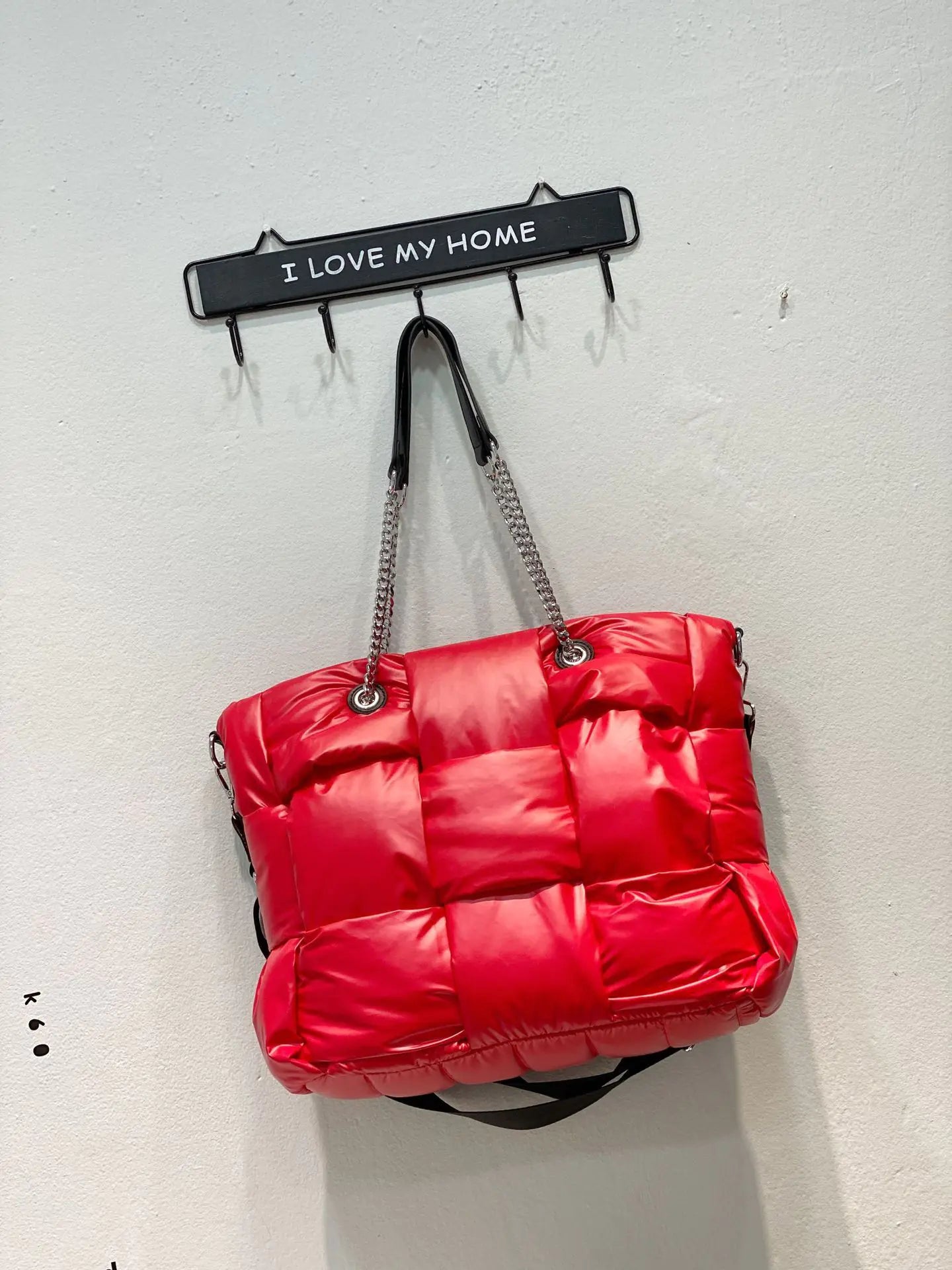 Fashionable Women's Cotton Jacket with Feather Bag