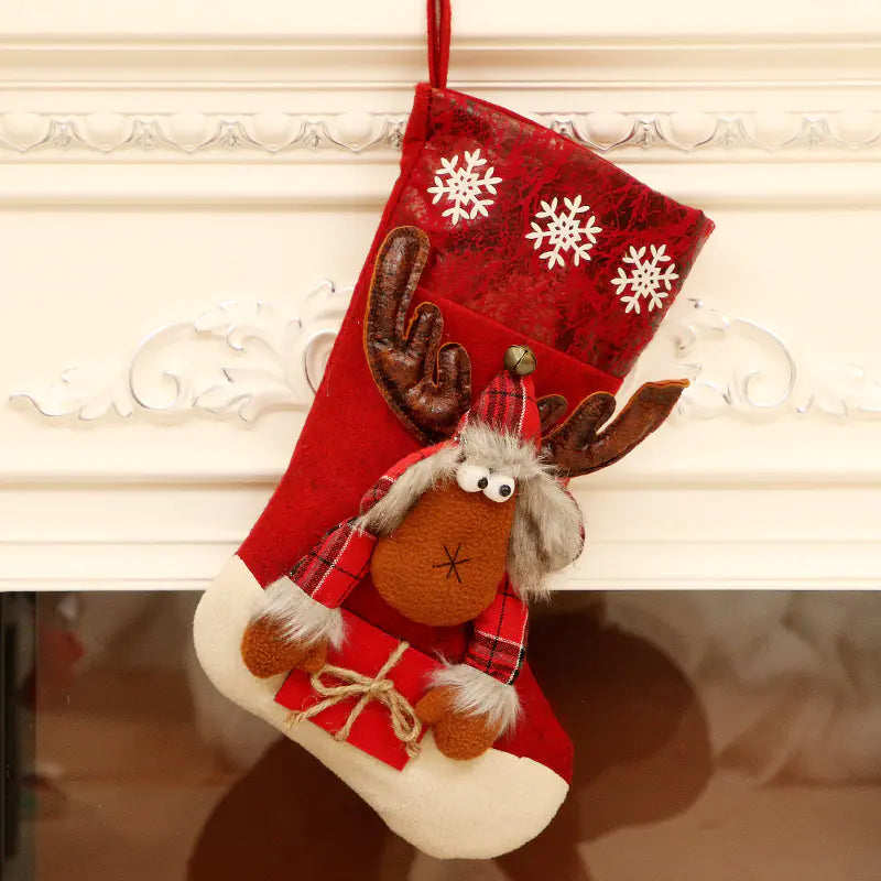 New Large Christmas Stocking Gift Bag for Decorations