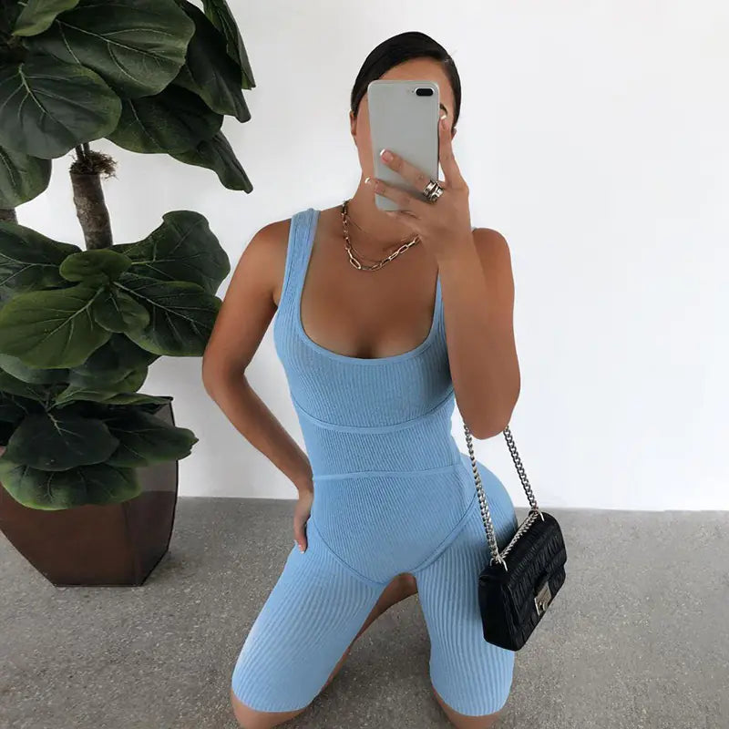 Sleeveless Jumpsuit  for Fitness