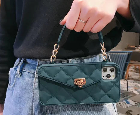 Luxury Women's Phone Case with Chain Lanyard