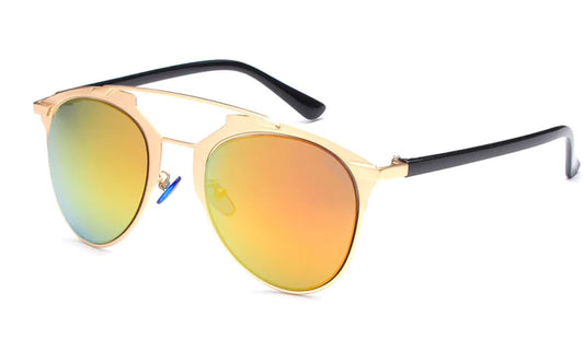 Sunglasses with Reflective Colorful Lens