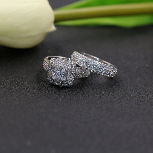 Engagement and Wedding Ring Set