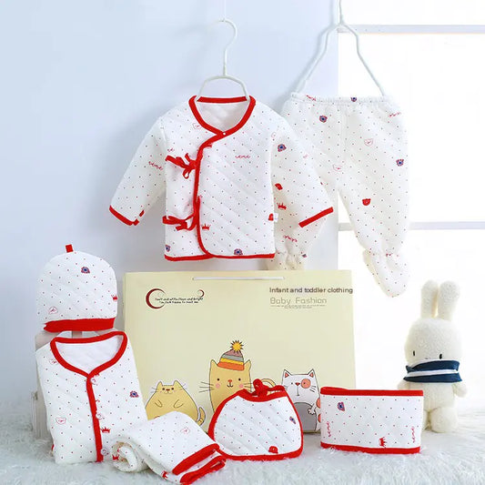 Newborn Gift Set - Warm 7-Piece Outfit for Infants