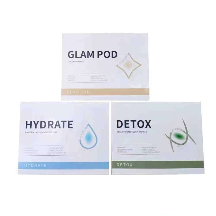 Skincare Liquid Boxes: Detox, Illuminating, Glam, Hydration - Comfort Gift Box