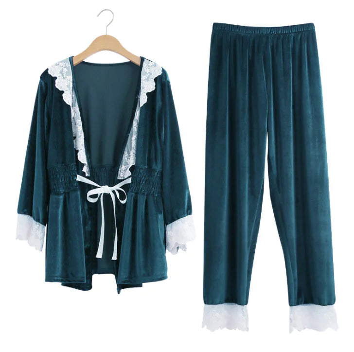 Velvet Loungewear Set - Sexy Pajamas - Comfort Gift Box