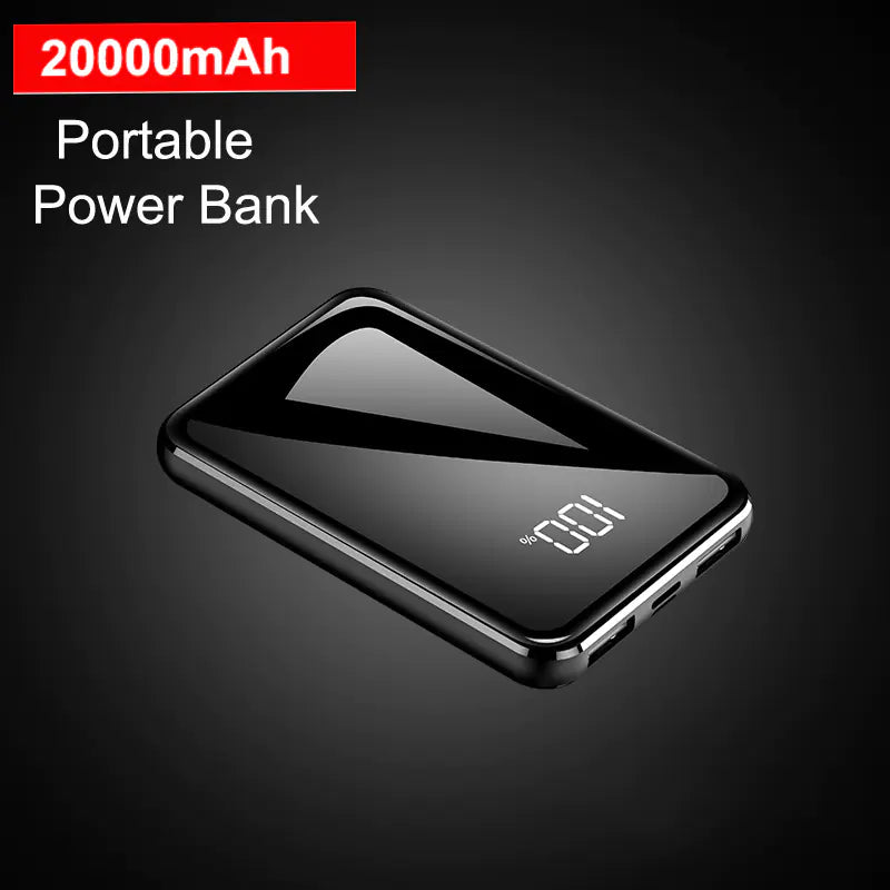 20000mAh Ultra-Thin Mirror Portable Power Bank - Comfort Gift Box