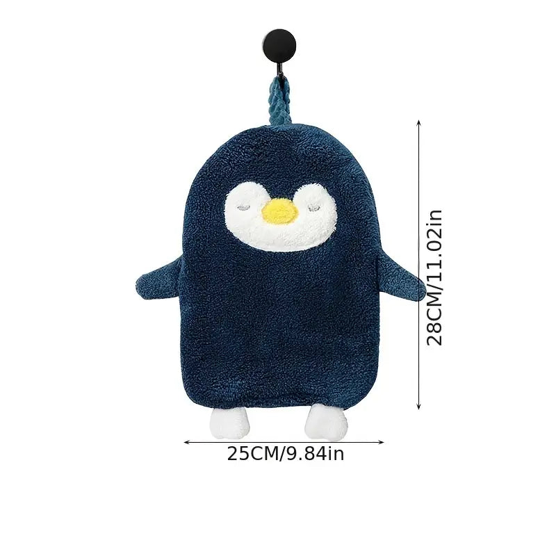 Penguin Coral Fleece Towels - Absorbent Hand Towels