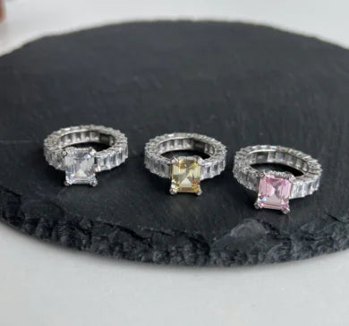 Light Luxury S925 Sterling Silver Zircon Ring for Women