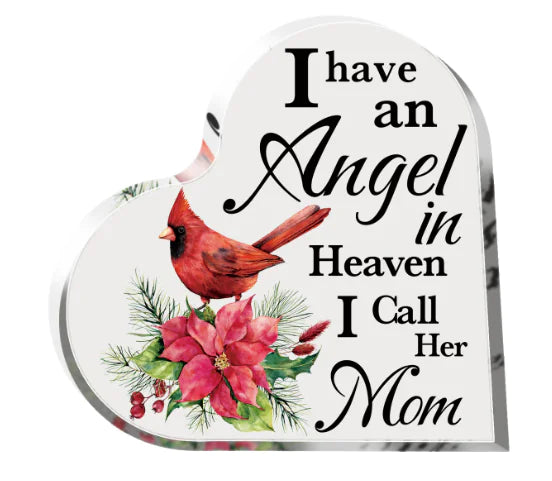 Acrylic Heart Plaque for Mother's Day Gift (1 Piece)