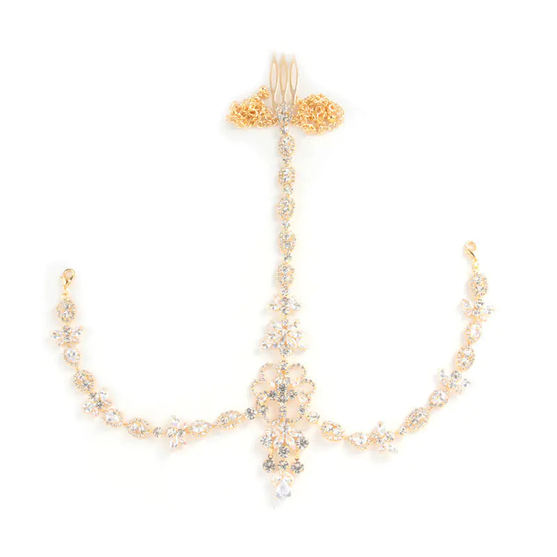 Rhinestone Hair Accessories with Tassels for Women