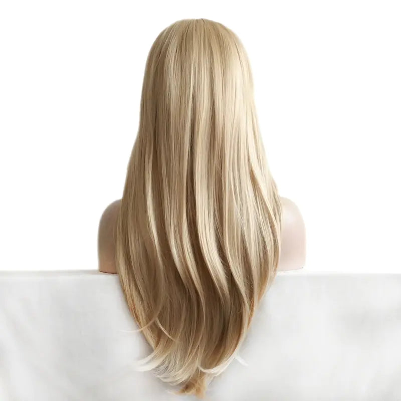 Medium-Length Fluffy Big Wavy Bangs Hairstyle