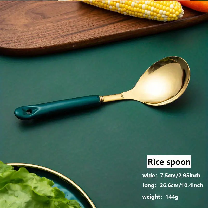 Luxury Lightweight Kitchen Utensil Set with Ceramic Handle