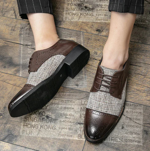 Men's Low-Top Leather Sneakers and Dress Shoes