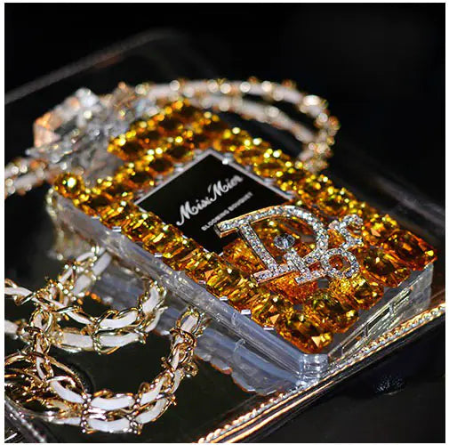 Perfume Bottle  Rhinestones Phone Case  Gift - Comfort Gift Box