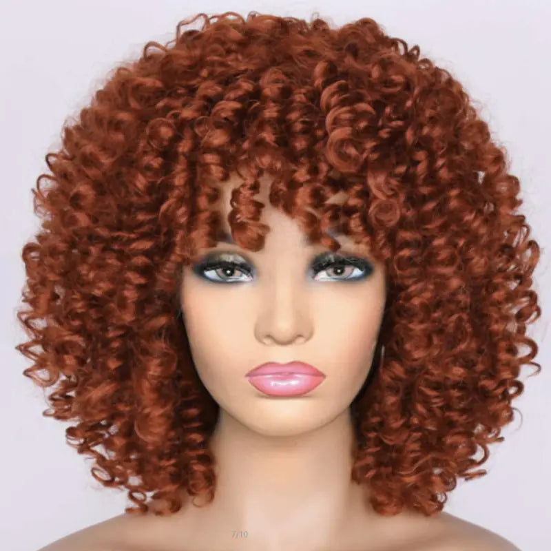 Women's Fluffy High-Temperature Silk wig