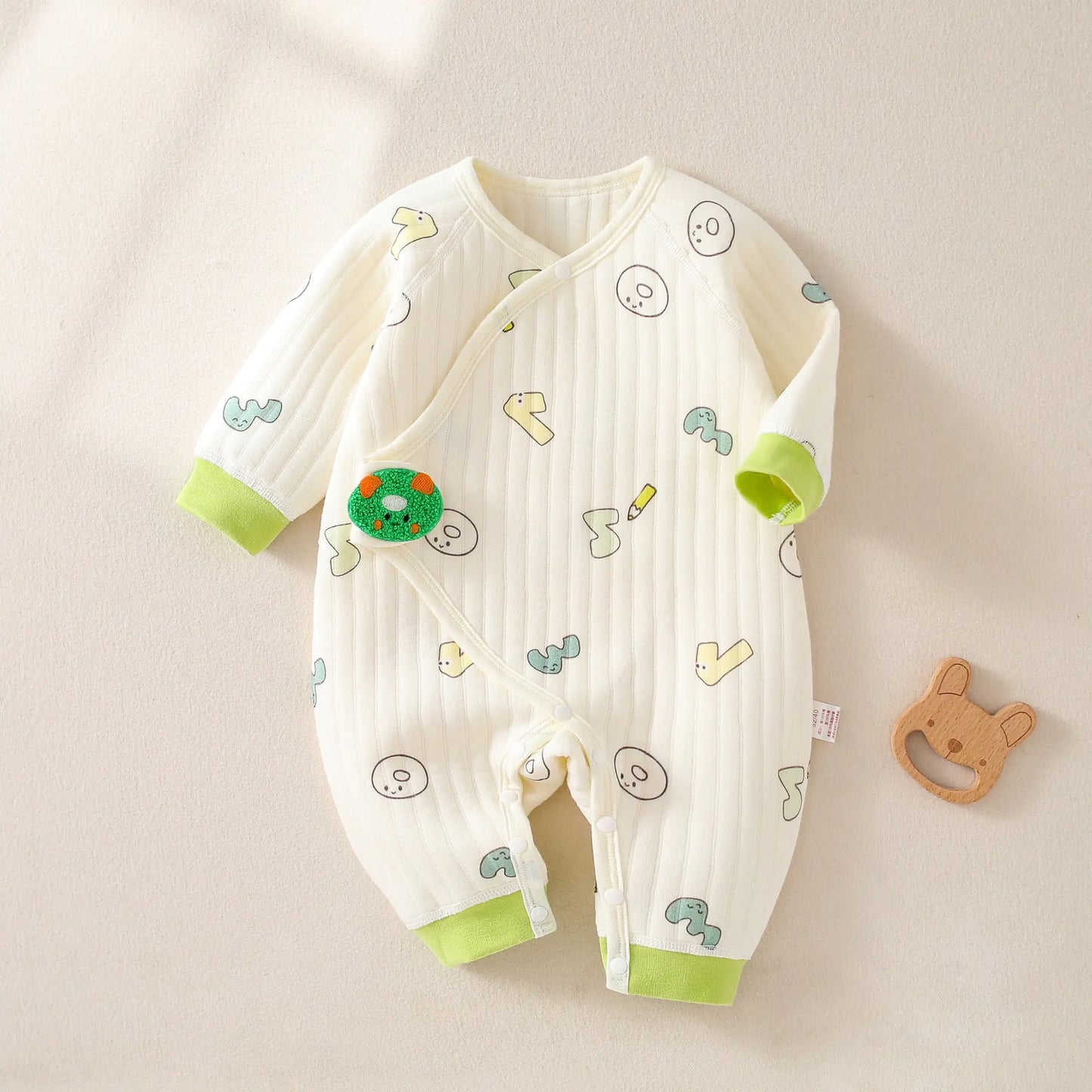 Warm Quilted Newborn Baby Jumpsuit