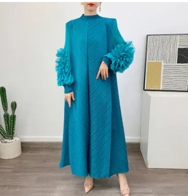 Long Floral Print Maxi Dress