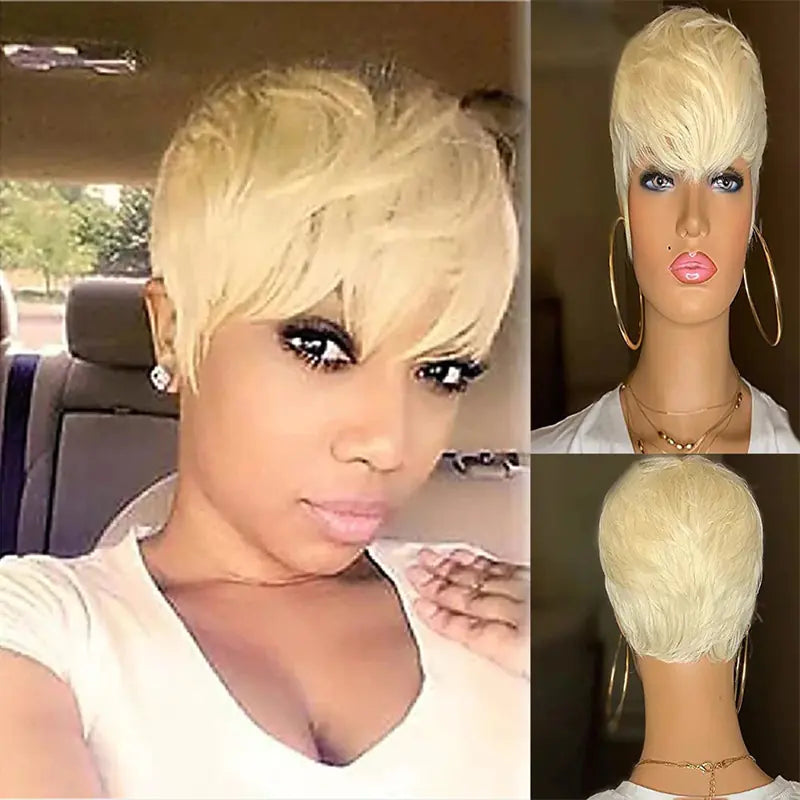 Fluffy Black Short Hair Wig Trend